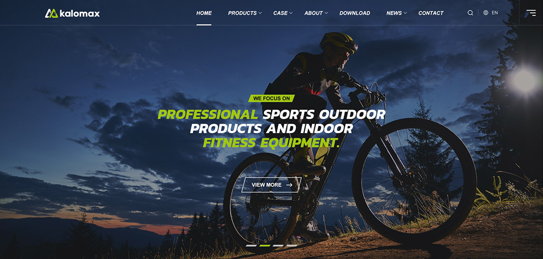 清遠(yuǎn)Kalomax外貿(mào)網(wǎng)站設(shè)計效果圖